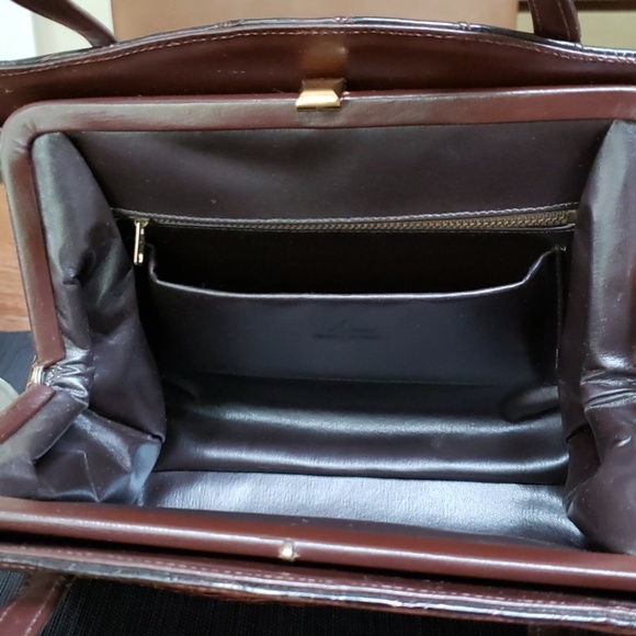 Not for sale💥VTG Lesco Alligator bag, dark brown - Picture 6 of 11